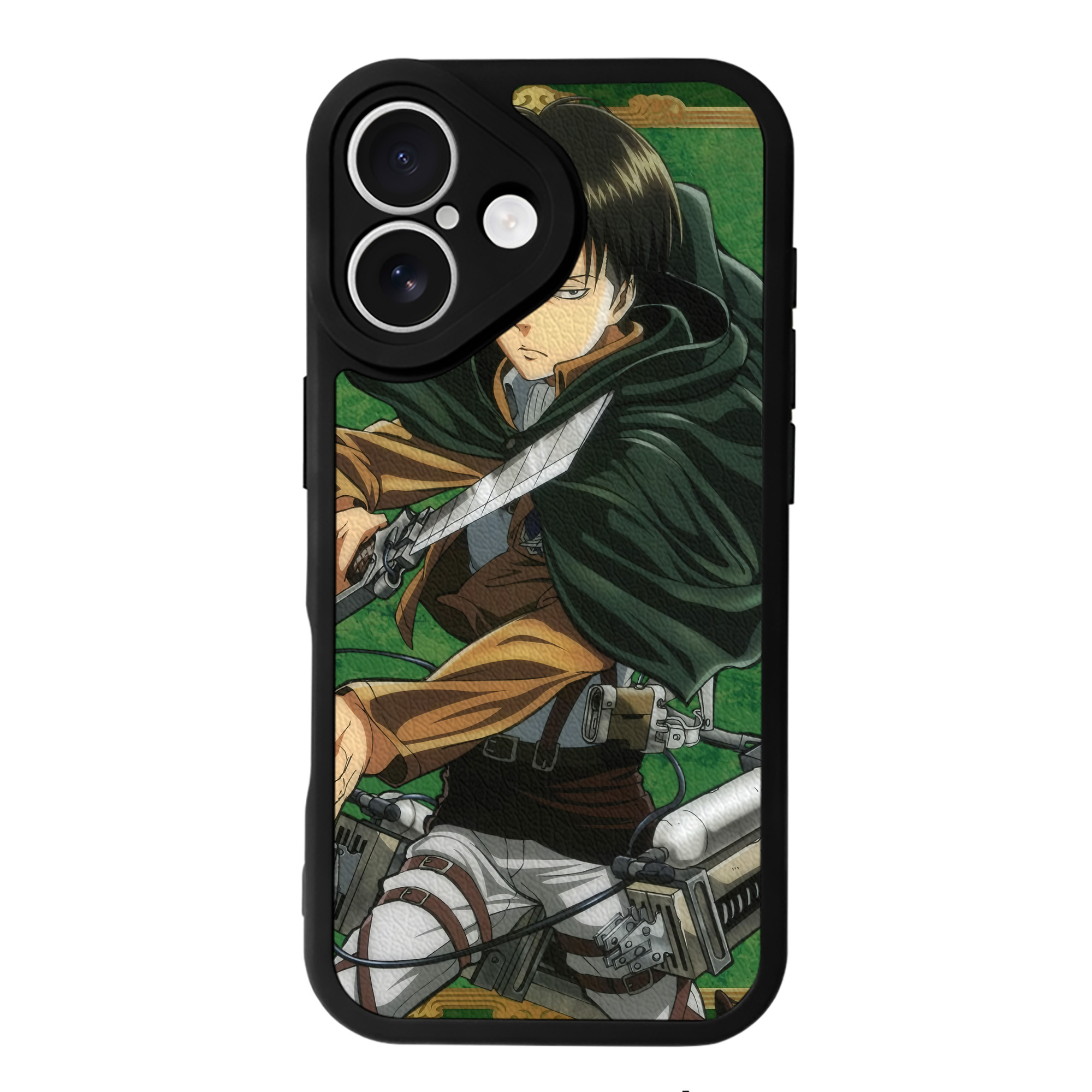 （画像用） 進撃の巨人 Attack on Titan 【iPhone 16シリーズ対応】シリコンスマホケース（レザー調） 材質：シリコン